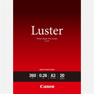 Canon Papier Photo Pro Luster 260g/m² - A3, 20 feuilles
