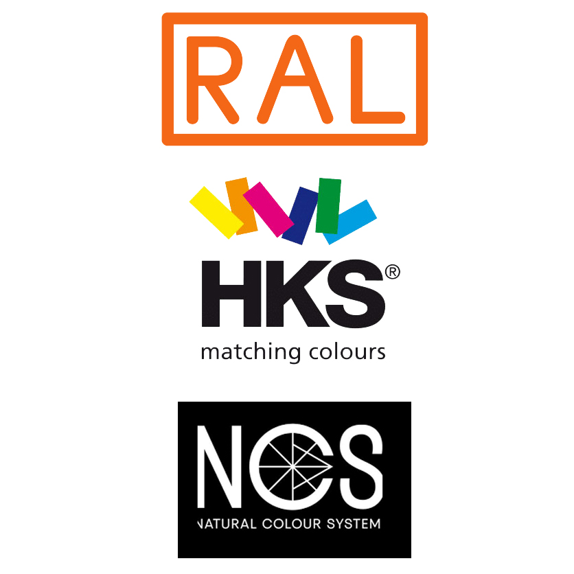 NCS, RAL et HKS carte de couleurs