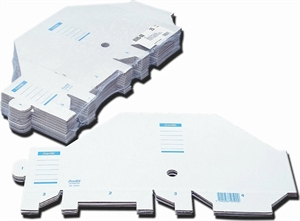 Bantex cassette à magazines A4 en carton ondulé blanc