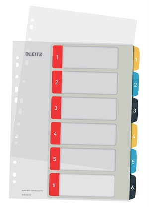 Leitz Registre imprimable PP A4+ 1-6 couleurs Cosy