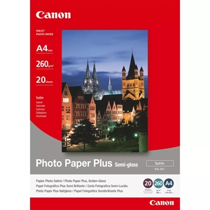 Canon SG-201 Photo Plus Semi-gloss 260g/m² - A4, 20 feuilles