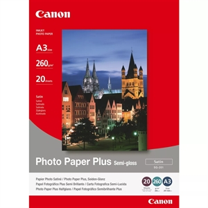 Canon SG-201 Photo Plus Semi-gloss 260g/m² - A3, 20 feuilles