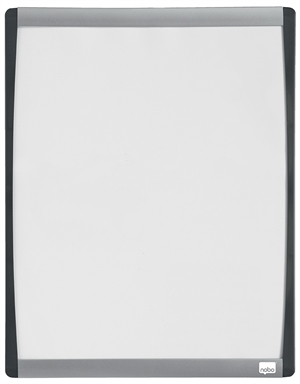 Panneau Nobo WB avec cadre courbé blanc de 33,5x28cm