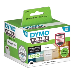 Dymo LabelWriter Étiquettes Durables 25 x 89 mm. Rouleau de 700 étiquettes pièce.