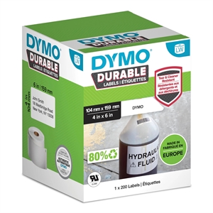 Dymo LabelWriter Étiquette d'expédition extra-large durable 104 mm x 159 mm pièce.
