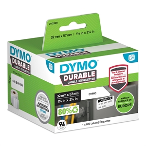 Dymo LabelWriter Étiquette polyvalente durable de 57 mm x 32 mm pièce.