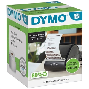 Dymo LabelWriter 102 mm x 210 mm Étiquettes DHL 1 Rouleau de 140 Étiquettes unité.