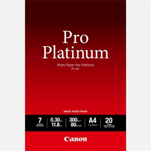 Canon Papier Photo Pro Platinum 300g/m² - A4, 20 feuilles
