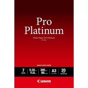 Canon Papier Photo Pro Platinum 300g/m² - A3, 20 feuilles