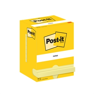3M Post-it Notes 76 x 102 mm, yellow - 12 pack3M Post-it Notes 76 x 102 mm, jaune - 12 pack
