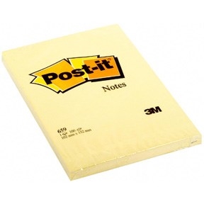 3M Post-it Notes 102 x 152 mm, jaune