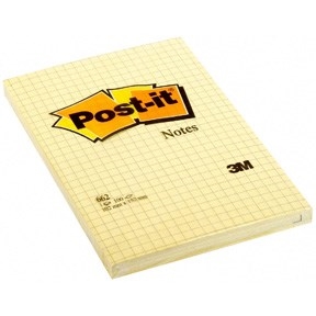 3M Post-it Notes 102 x 152 mm, carré jaune - lot de 6