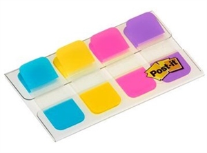 3M Post-it Indexfaner 16 x 38 mm, Strong Assorted Colors -- 3M Onglets d'indexation Post-it 16 x 38 mm, couleurs assorties solides