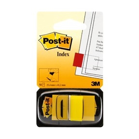 3M Post-it Indexfaner 25,4 x 43,2 mm, yellow