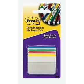 3M Post-it Indexfaner 50,8 x 38,1 Strong "knæk" ass. farver - 4 pack3M Post-it Onglets d'indexation 50,8 x 38,1 Strong "pli" couleurs assorties - Pack de 4