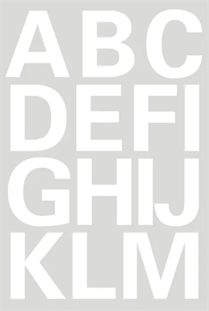 HERMA lettres d'étiquettes A-Z 25 mm blanches pièce.