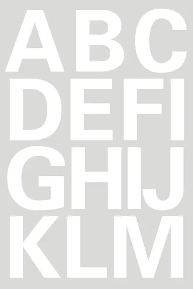 HERMA lettres d\'étiquettes A-Z 25 mm blanches pièce.