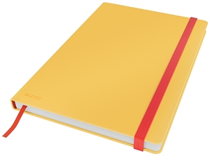 Leitz Cahier Cosy HC L avec 80 feuilles de 100g de couleur jaune