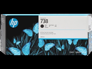 Cartouche d'encre noire HP 738 de 300 ml pour DesignJet.