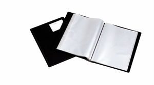 Esselte Displaybog avec couverture rigide A4 24 poches noir