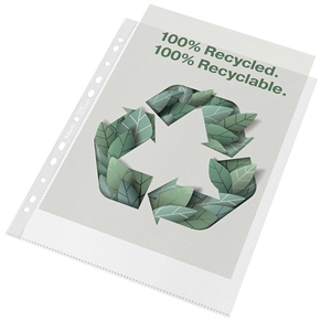 Esselte Pocket recyclé 100my PP relief A4 maxi (100)