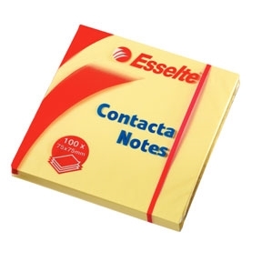 Esselte Contacta Notes 75 x 75 mm, jaune