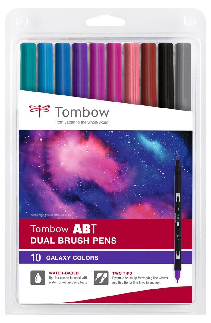 Tombow Marqueur ABT Dual Brush Couleurs Galaxie (10)