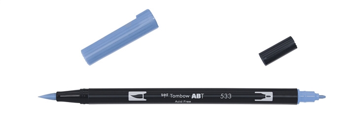 Tombow Marqueur ABT Dual Brush 533 bleu paon