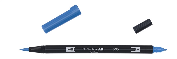 Tombow Marqueur ABT Dual Brush 535 bleu cobalt
