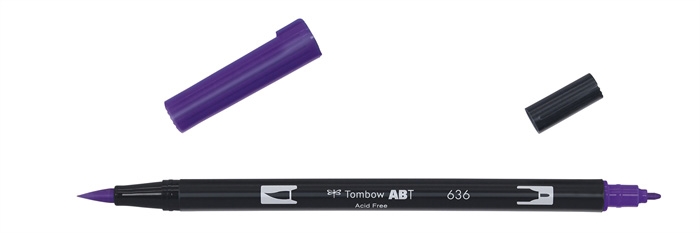 Tombow Marker ABT Dual Brush 636 pourpre impérial