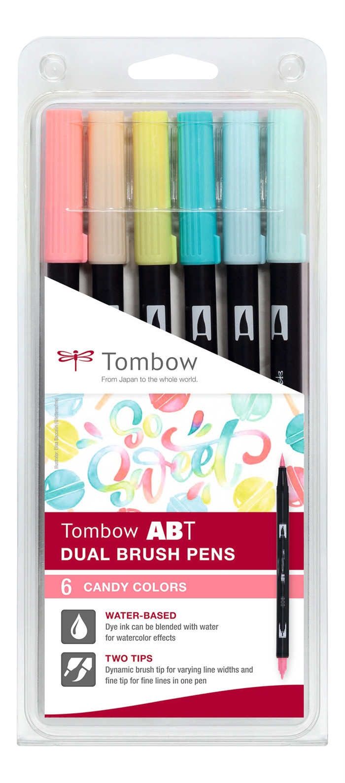 Tombow Marqueur ABT Dual Brush 6P-4 Candy (6)