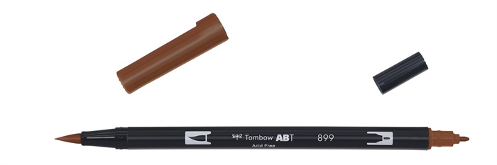 Tombow Marqueur ABT Dual Brush 899 redwood