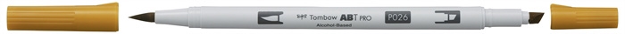Tombow marqueur alcool ABT PRO Dual Brush 026 or jaune
