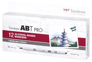 Tombow marqueur à alcool ABT PRO Dual Brush 12P-4 Lndscape (12)