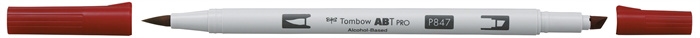 Tombow Marqueur à l\'alcool ABT PRO Dual Brush 847 carmin