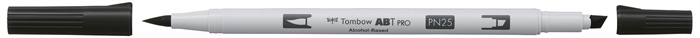 Tombow Marqueur alcool ABT PRO Dual Brush N25 noir lampe