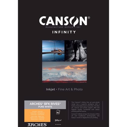Canson BFK Rives (Pure White) 310 - A4, 25 feuilles