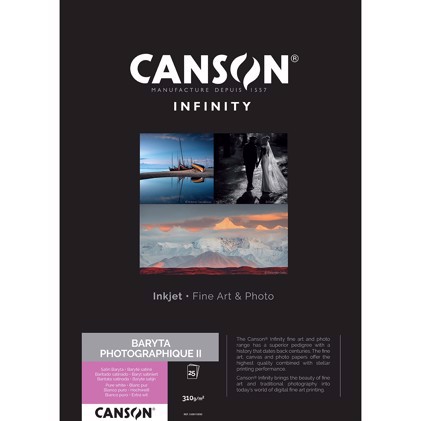 Canson Baryta Photographique II 310 g/m² - A3+, 25 feuilles