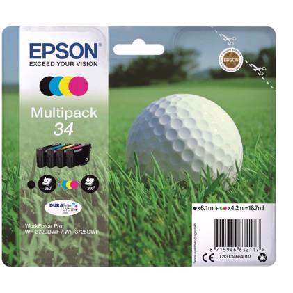 Epson T3466 pack d\'encre 4 couleurs