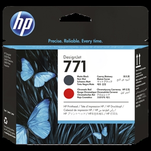 HP 771 Matte black/chromatic red tête d'impression