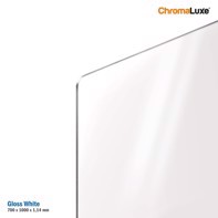 ChromaLuxe Photo Panel - 700 x 1000 x 1,14 mm Gloss White Aluminium