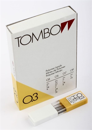 Tombow Porte-mines 0,3 HB (étui avec 12 mines)