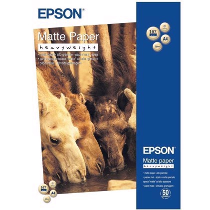 Epson Matte Paper Heavy Weight 167 g/m2, A3+ - 50 feuilles