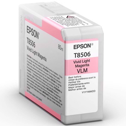Epson Vivid Light Magenta Cartouche d\'encre 80 ml T8506 - Epson SureColor P800