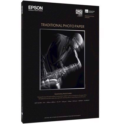 Epson Traditional Photo Paper 300 g/m2, A3+ - 25 feuilles