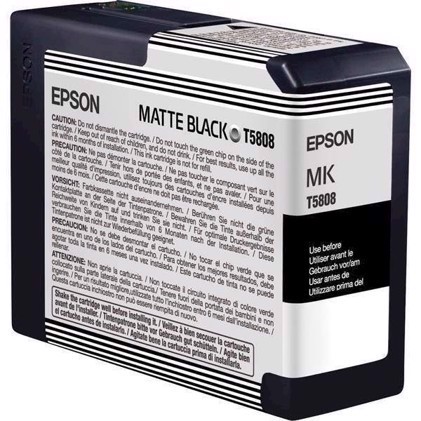 Epson Matte Black Cartouche d\'encre 80 ml T5808 - Epson Pro 3800 et 3880