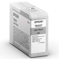 Epson Light Black Cartouche d'encre 80 ml T8507 - Epson SureColor P800