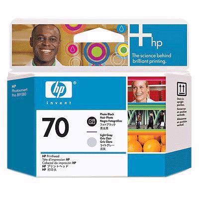 HP 70 - Têtes d\'impression noir photo et gris clair