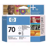 HP 70 - Gloss enhancer et têtes d'impression grises