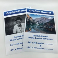 Grafisk-Handel Photo luster 260 grammes - 24" x 40 mètres